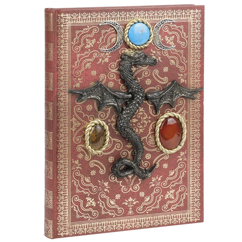 Handcrafted Natural Crystal Journal Dragon