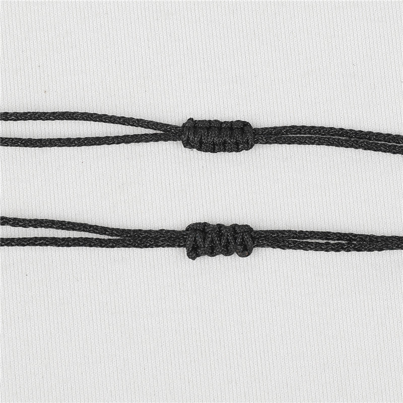 Evil eye protection Black graphitoid pendant necklacek