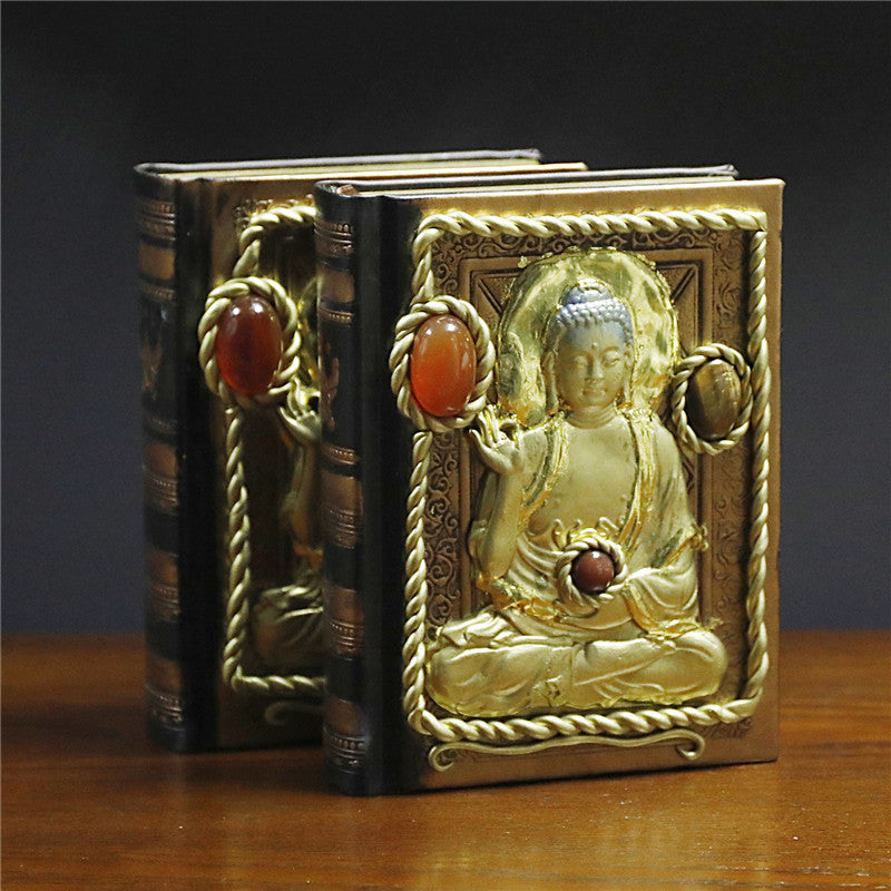 Hand Crafted Natural Crystal Retro Foreign Trade Magic Notebook Buddha