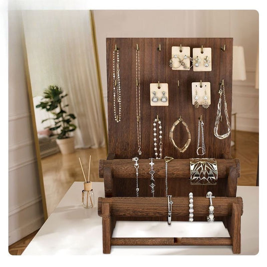 Wooden Jewelry Bracelet Holder Display