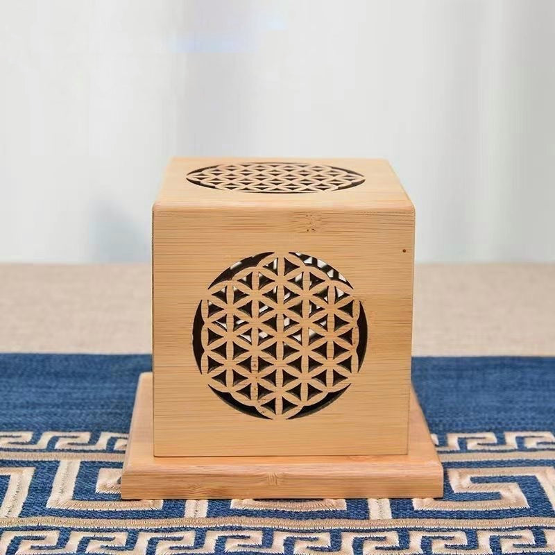 Bamboo Cleansing Box Sage Holder Incense Burner