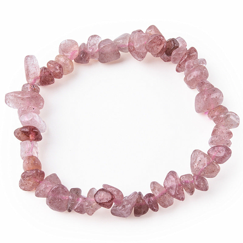 Hand Made Natural Crystal Chip Bracelet