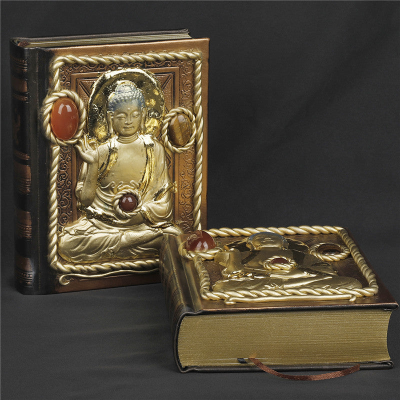 Hand Crafted Natural Crystal Retro Foreign Trade Magic Notebook Buddha